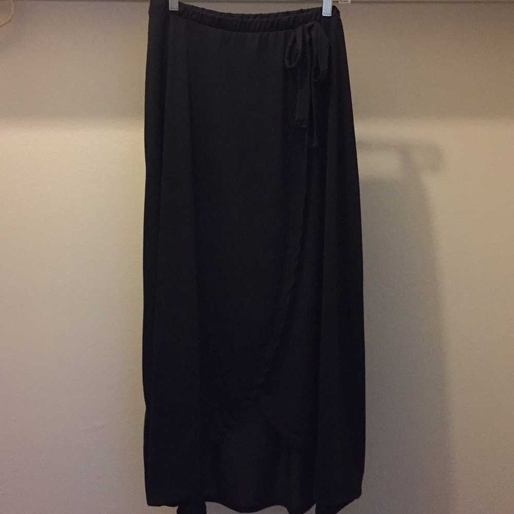 Solid Black wrap skirt
